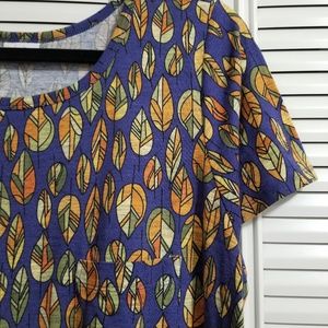 LuLaRoe XL Carly Dress with Feathers!